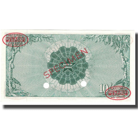 Billet de banque, 

Ghana, 

10 shillings