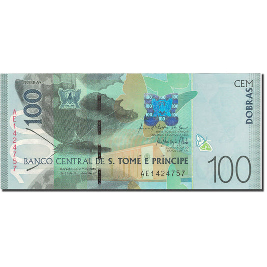Billet de banque, 

Saint Thomas et le Prince, 

100 Dobras