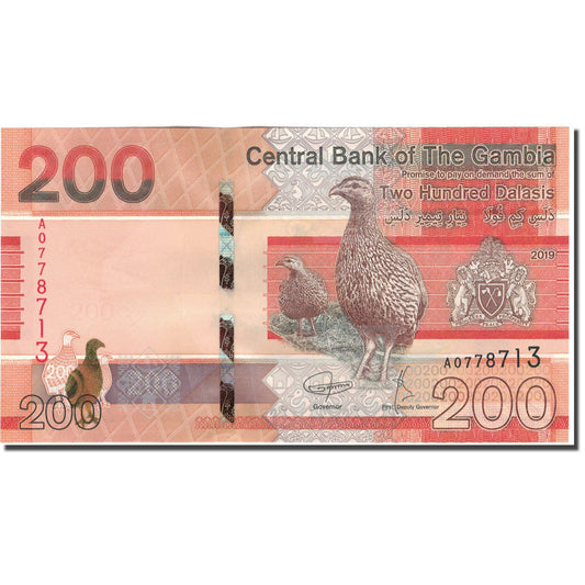 Billet de banque, 
  
  Gambie, 
  
  200 Dalasis