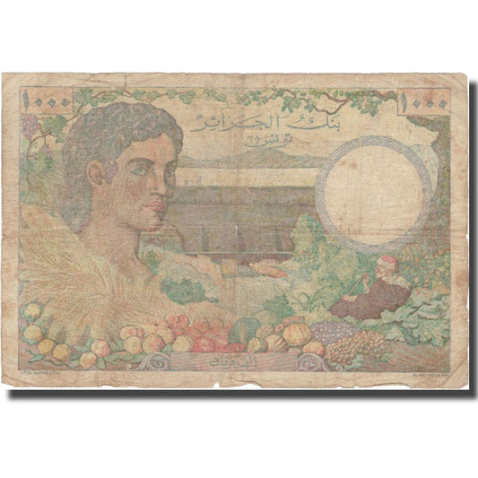 Billet de banque, 

Tunisie, 

1000 francs
