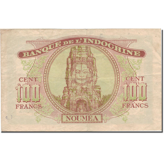 Billet de banque, 

Nouvelle-Calédonie, 

100 francs