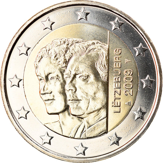 Luxembourg, 
  
  2 euros, 
  
  Grande-Duchesse Charlotte