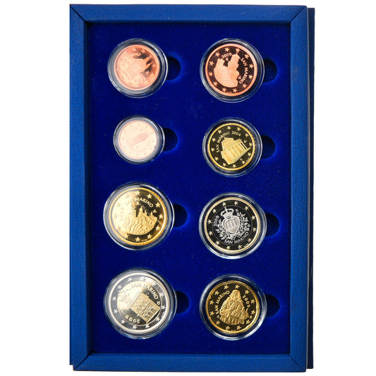 Saint-Marin, 

1 centime à 2 euros, 

2009