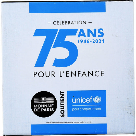 France, 
  
  2 euros, 
  
  75 ans UNICEF