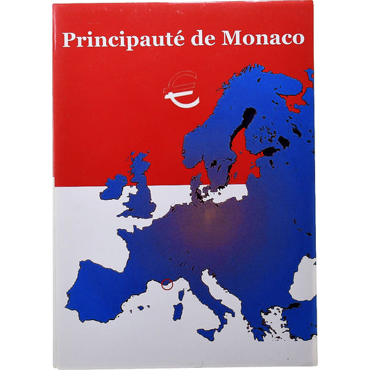 Monaco, 
  
  Coffret 10 ch. - 2 euros, 
  
  série FDC
