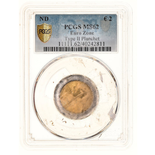 France, 
  
  2 euros, 
  
  Flan vierge